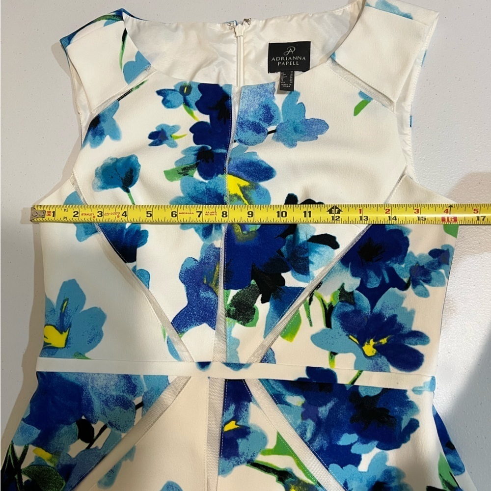 Adrianna‎ Papell Women's Fit and Flare Splice Dress US 6 - Picture 5 of 7